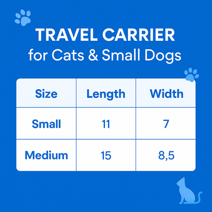 Pets Empire Travel Carrier for Cats & Small Dogs- RED