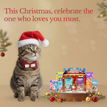 Moochie Christmas Joy Wet Food Variety Hamper – 6-Pack for Cats