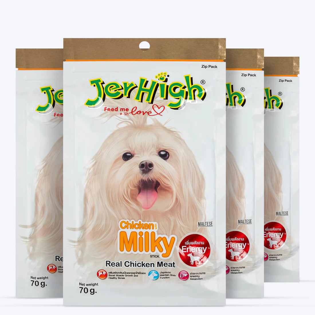 JerHigh Milky Dog Treats with Real Chicken Meat-70g