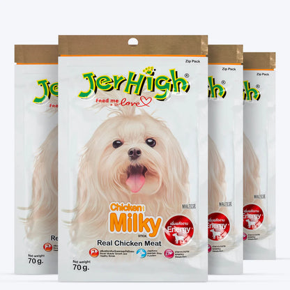 JerHigh Milky Dog Treats with Real Chicken Meat-70g