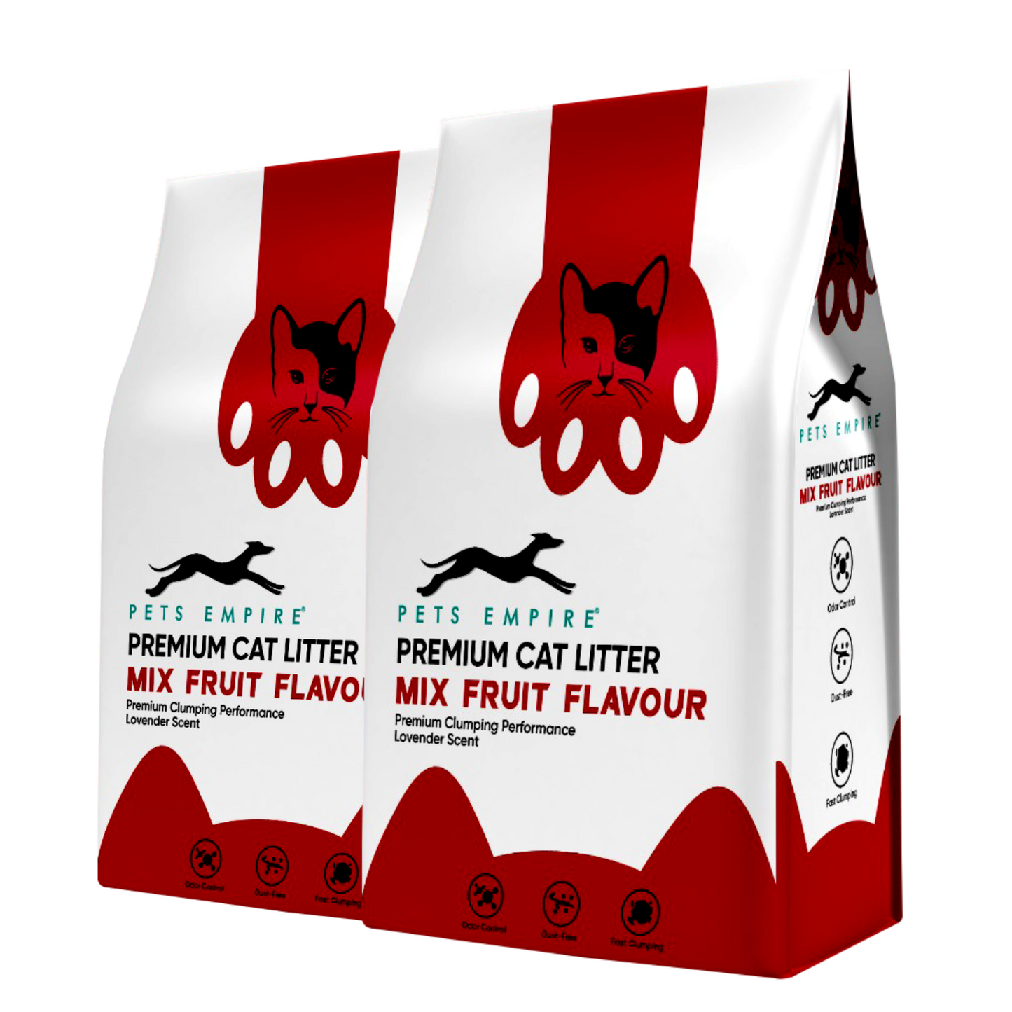 Pets Empire Cat Litter (Natural & Clumpy) -Mix-Fruit Scented