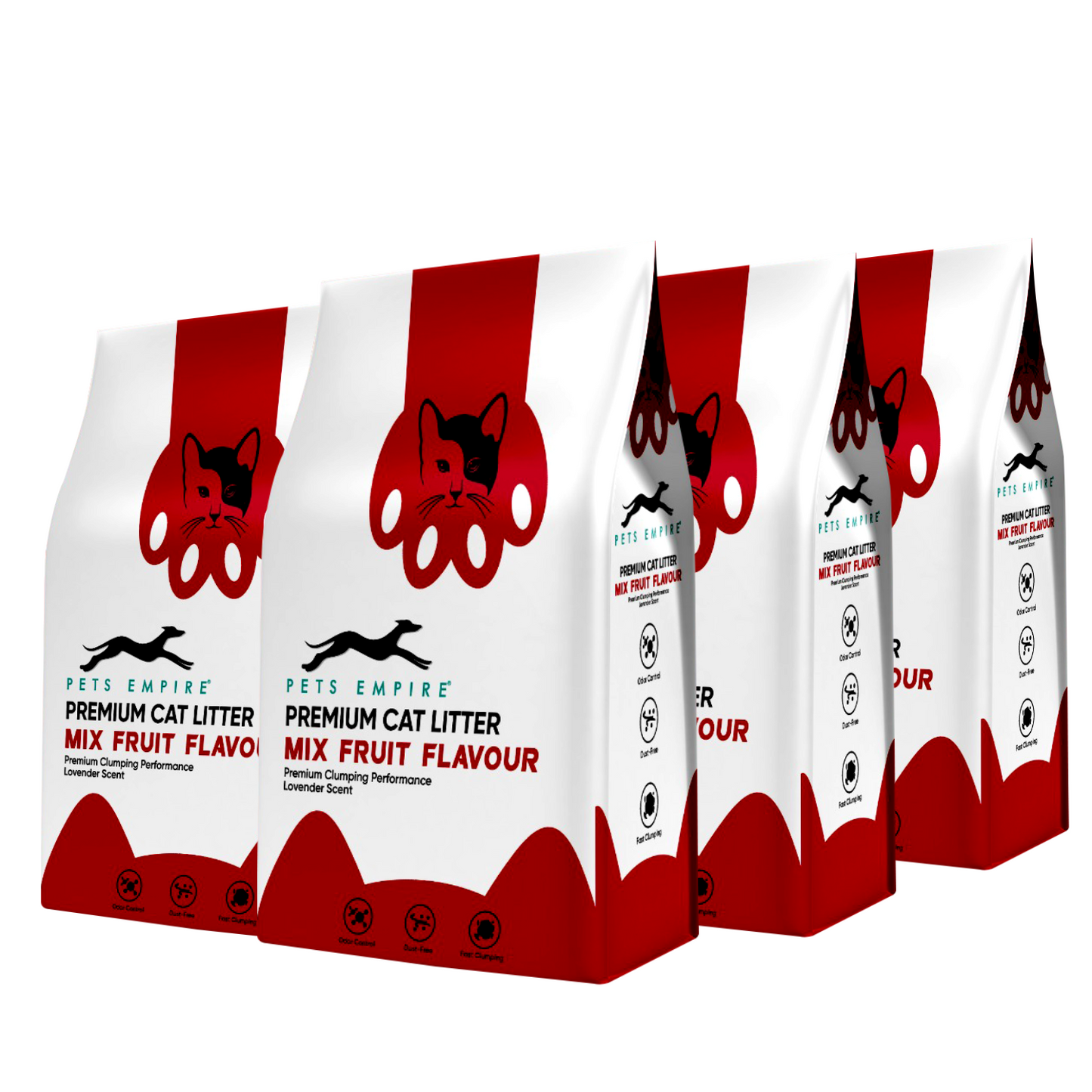 Pets Empire Cat Litter (Natural & Clumpy) -Mix-Fruit Scented