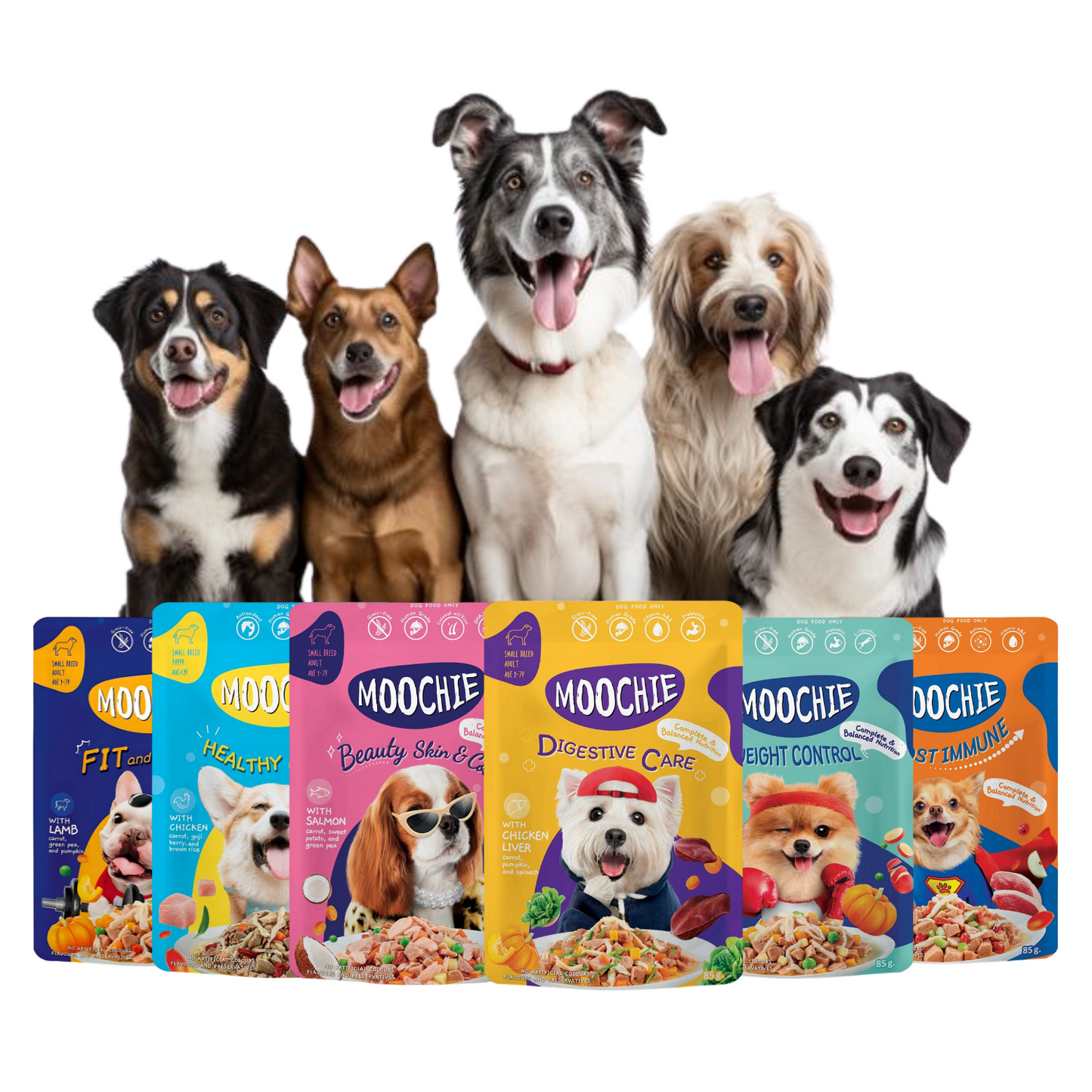 Moochie Wet Food for dogs, Gravy Food (85g )