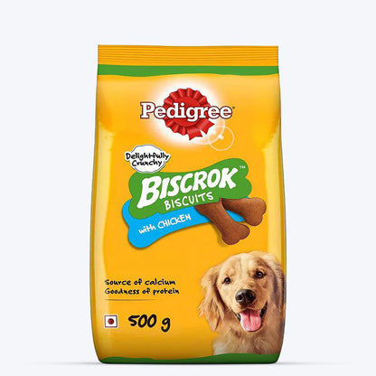 Pedigree Biscrok Chicken Flavour Dog Biscuits (Above 4 Months)-900g
