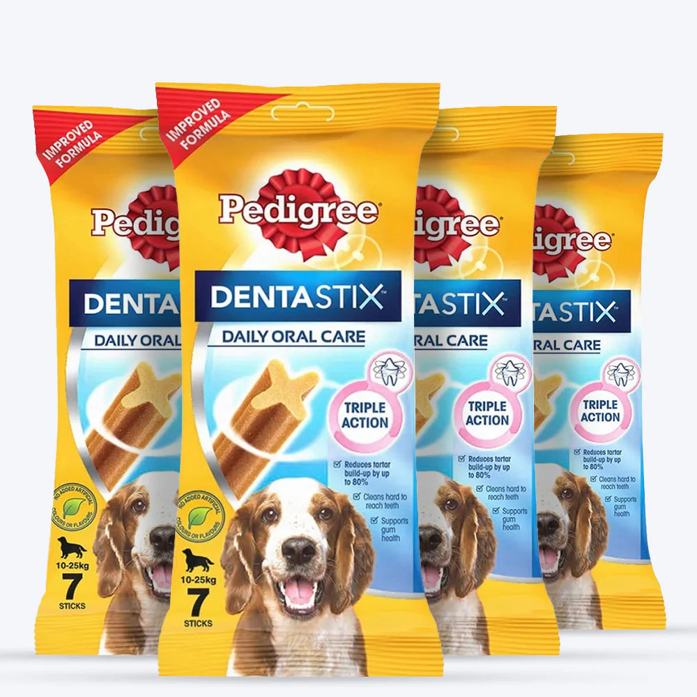 Pedigree Dentastix Dog Treat Weekly Pack For Medium Breed - 180g
