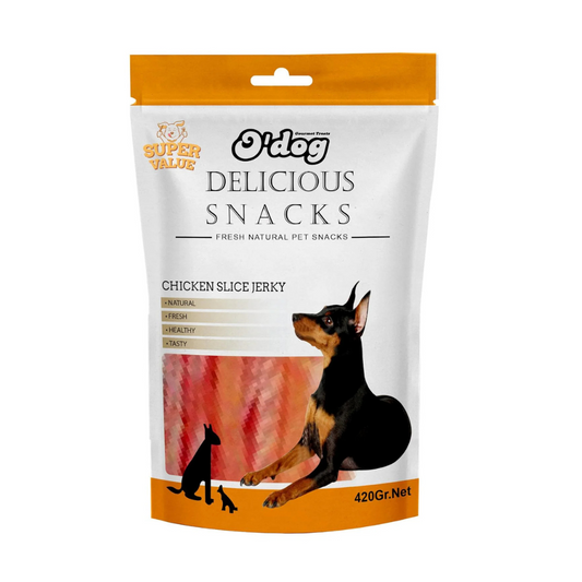 O'Dog Chicken Slice Jerky- 420g (Buy 1 Get 1 Free)
