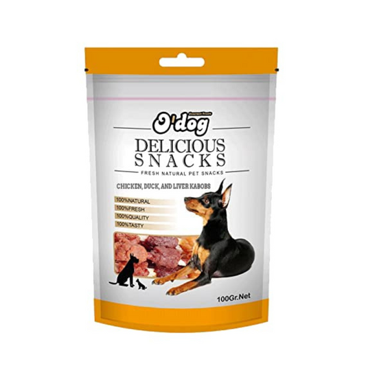 O'Dog Chicken, Duck and Liver Kabobs Stick (100g)