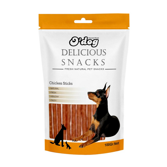 O’Dog Delicious Fresh Natural Chicken Sticks Dog Treats (100g)