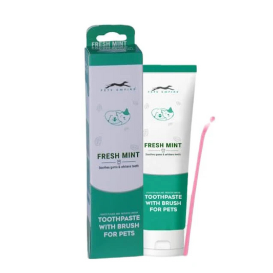 Pets Empire Pet Dental Oral Care Kit Combo - Dog Toothpaste with Brush (Buy 1 Get 1 Free)