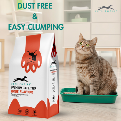 Pets Empire Cat Litter (Natural & Clumpy) -Rose Scented