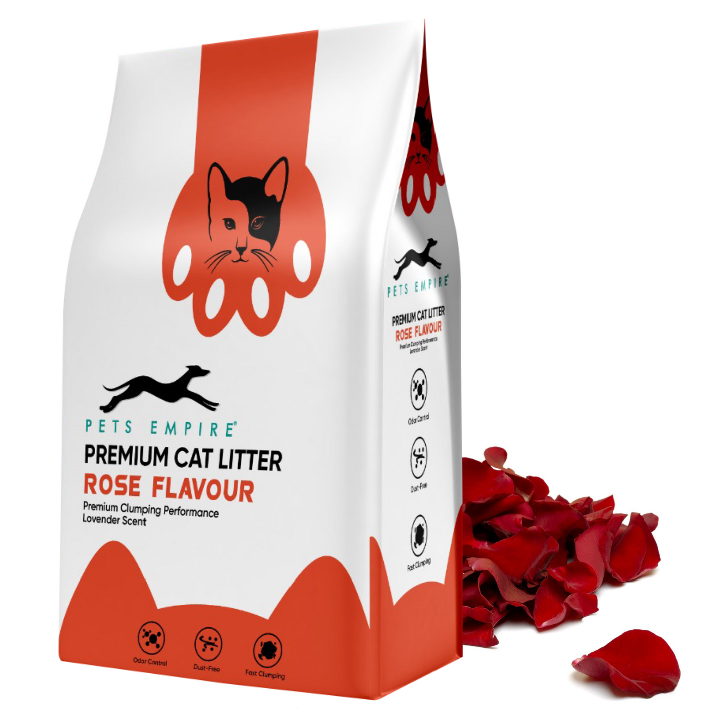 Pets Empire Cat Litter (Natural & Clumpy) -Rose Scented