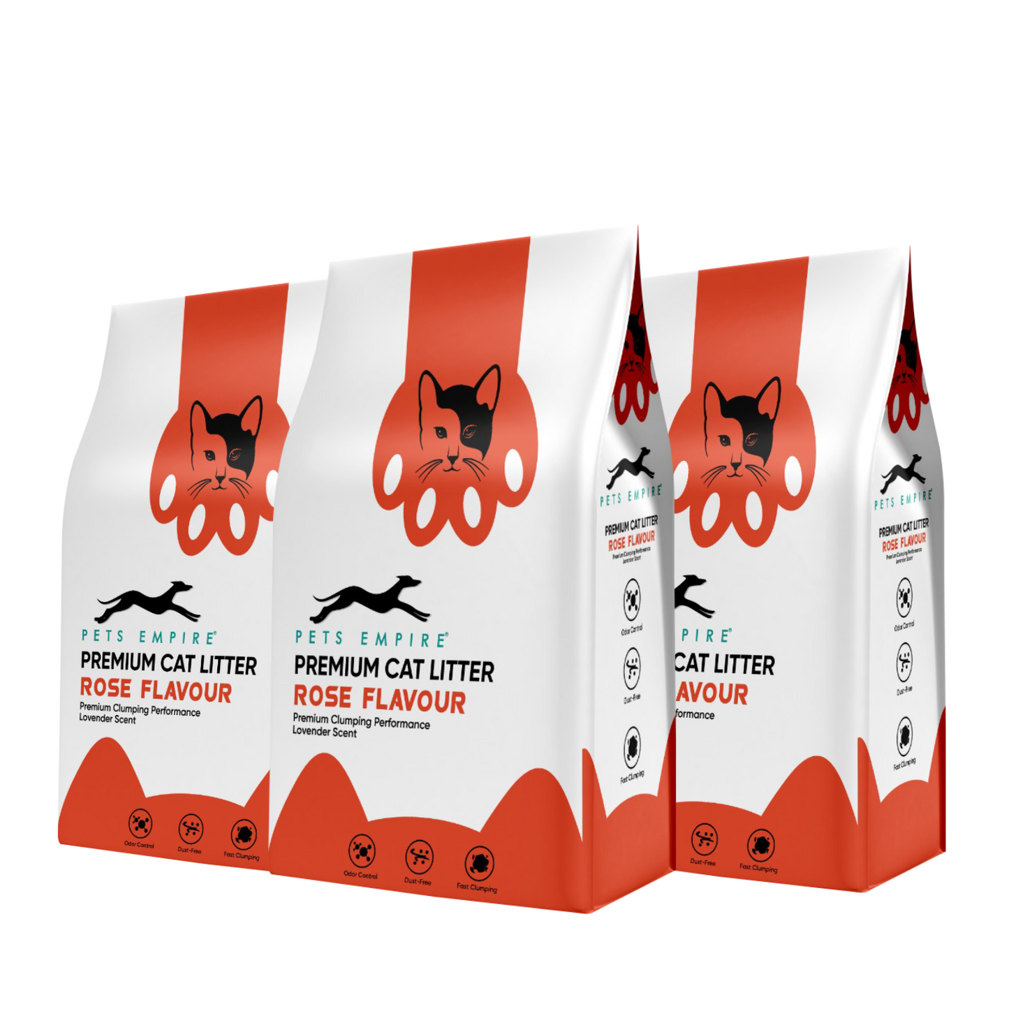 Pets Empire Cat Litter (Natural & Clumpy) -Rose Scented