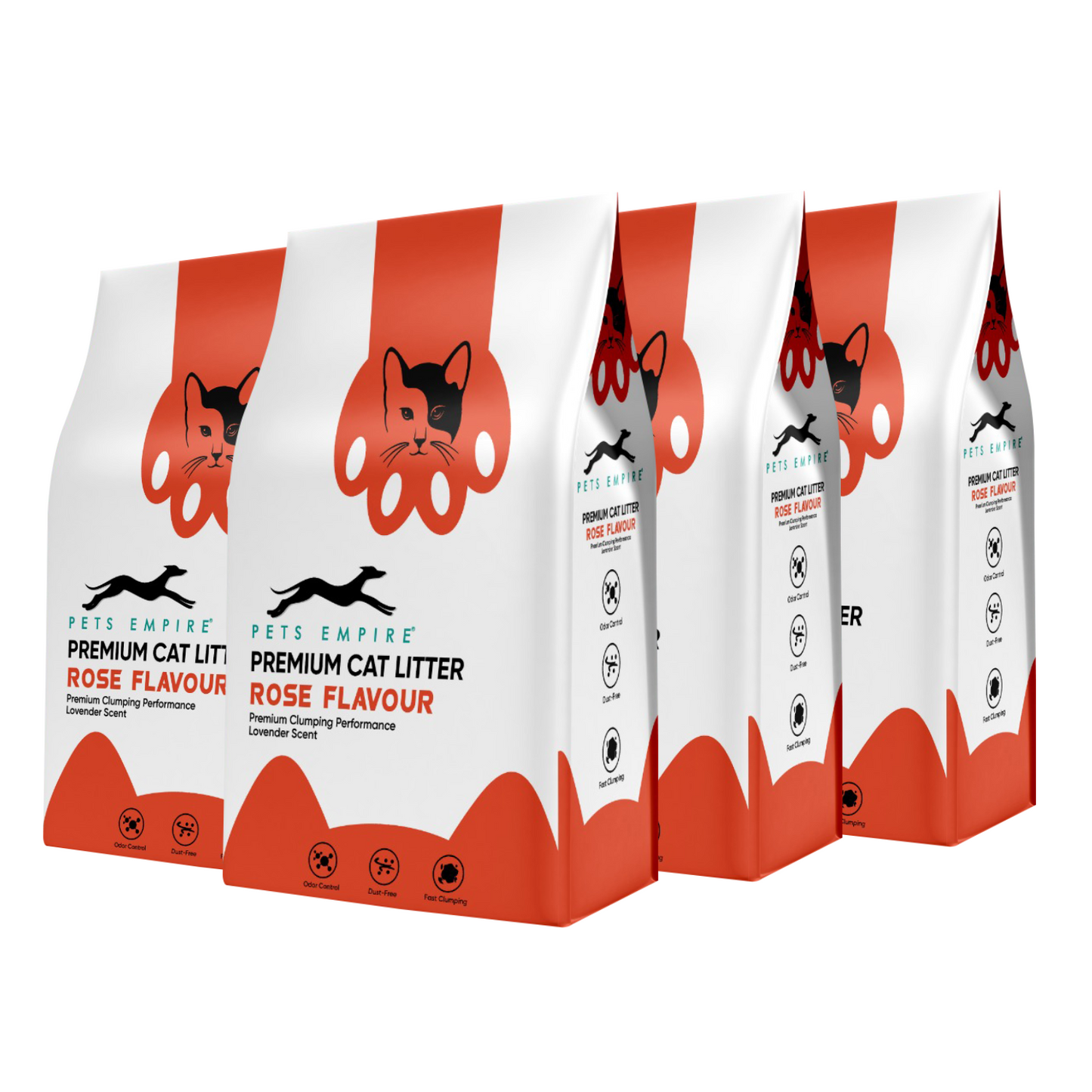 Pets Empire Cat Litter (Natural & Clumpy) -Rose Scented