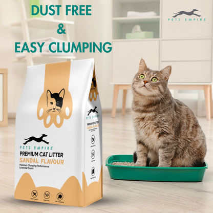 Pets Empire Cat Litter (Natural & Clumpy) -Sandal Scented