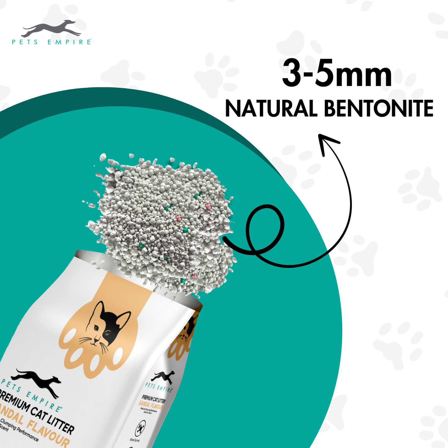 Pets Empire Cat Litter (Natural & Clumpy) -Sandal Scented