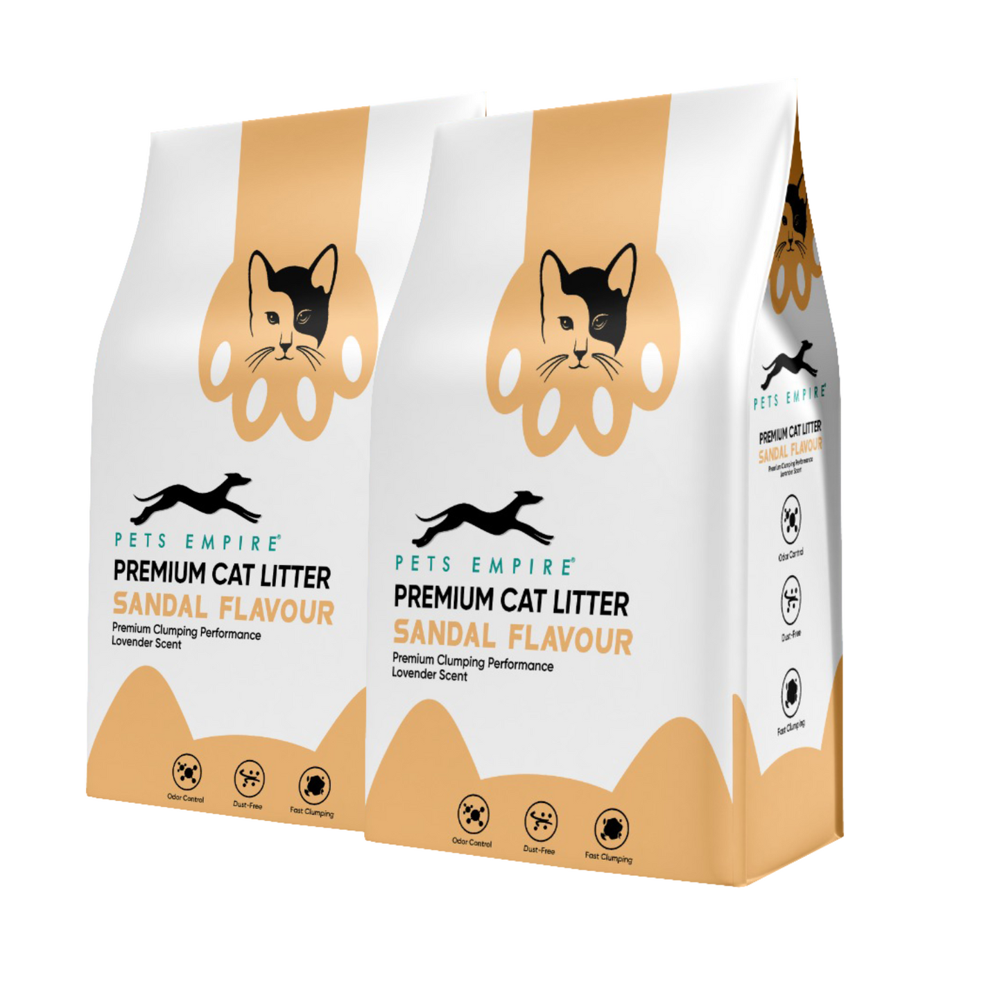 Pets Empire Cat Litter (Natural & Clumpy) -Sandal Scented