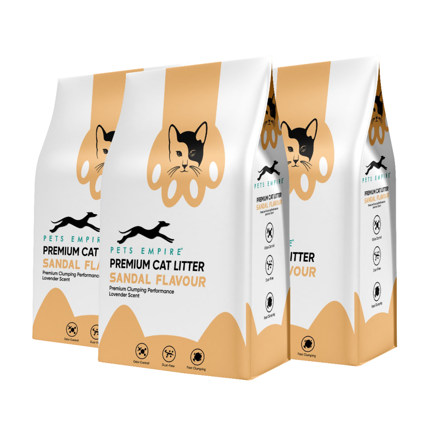 Pets Empire Cat Litter (Natural & Clumpy) -Sandal Scented