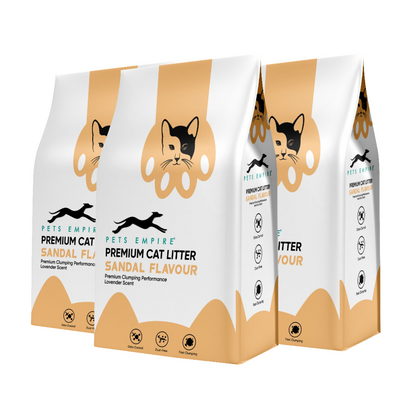 Pets Empire Cat Litter (Natural & Clumpy) -Sandal Scented