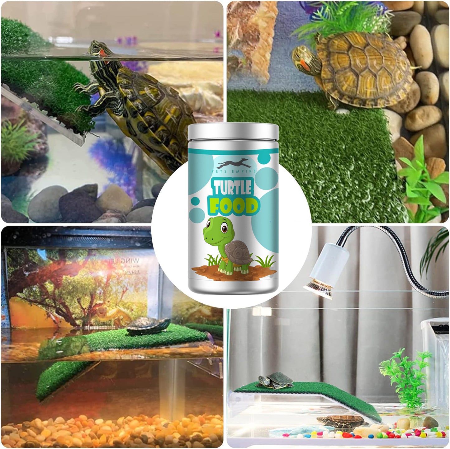 Pets Empire Premium Turtle Food Pellets with Fish for All Life Stages