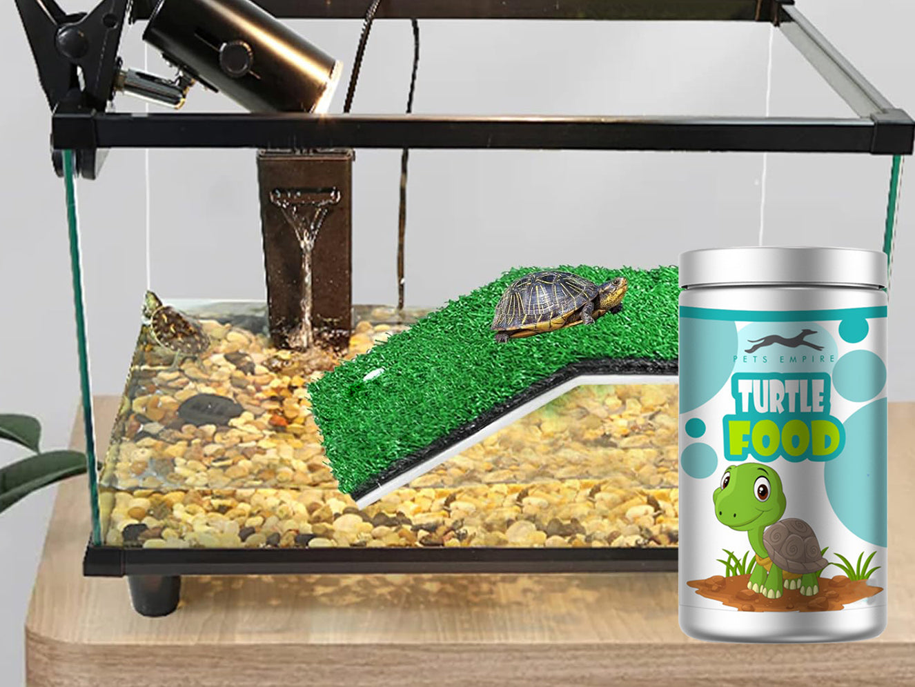 Pets Empire Premium Turtle Food Pellets with Fish for All Life Stages