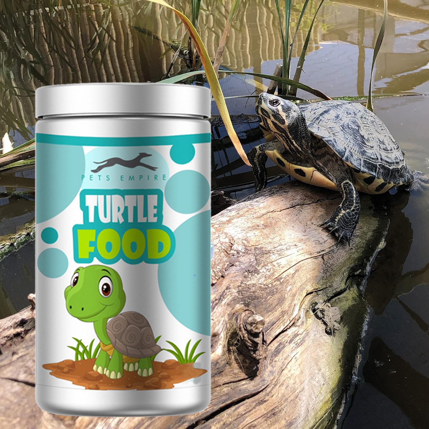 Pets Empire Premium Turtle Food Pellets with Fish for All Life Stages