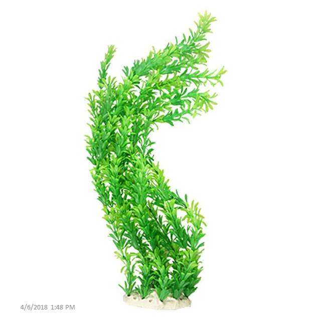 Pets Empire Aquamarine Artificial Green Grass Water Plant for Fish Tank (Pack of 2)