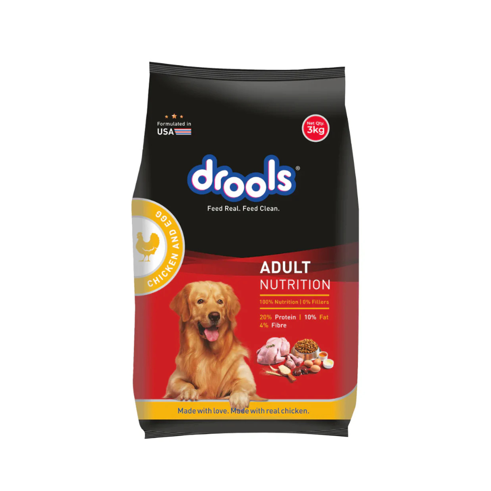 Drools Chicken and Egg Adult Dog Dry Food - 3kg