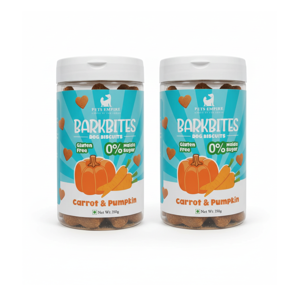 Pets Empire barkbites Carrot & Pumkin Jar- 350g