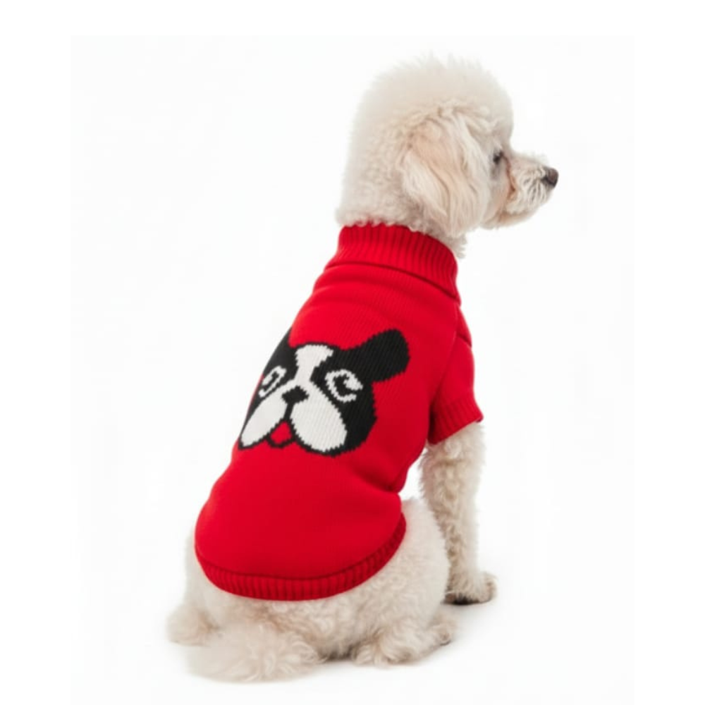 Pets Empire  Imported Sweater For Small Breed Dogs- Red