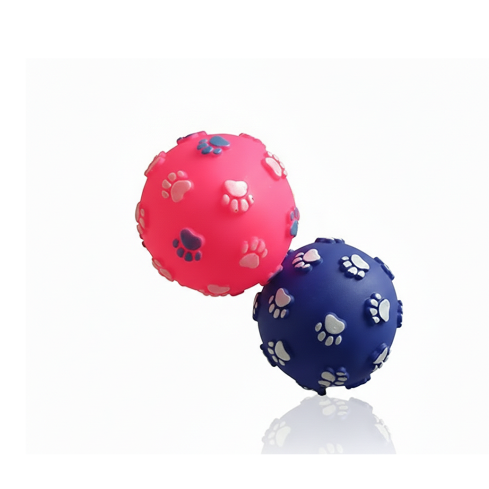 Pets Empire Paw Print Ball Toy (PACK OF 2)