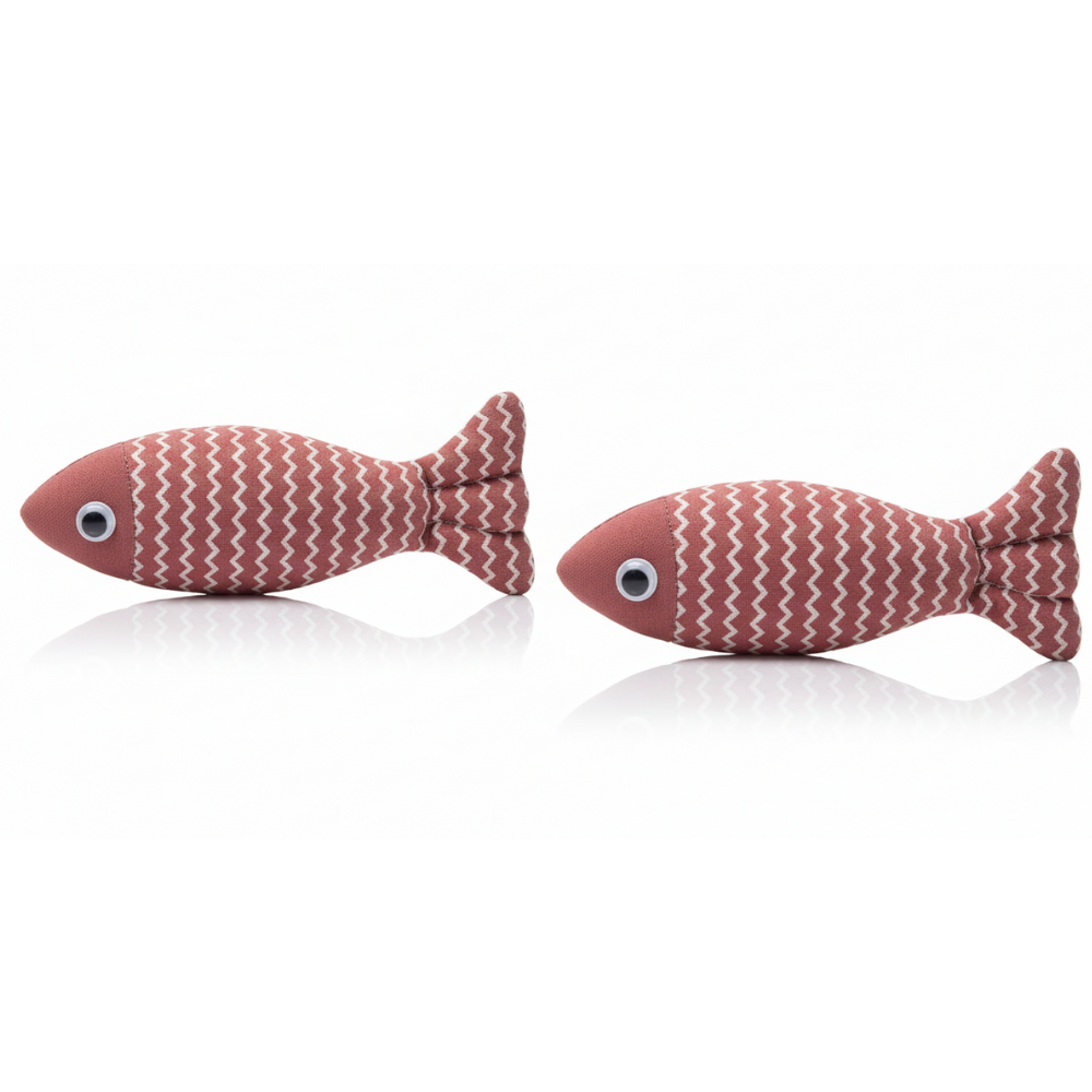 Pets Empire Cat  Fish Plush  Interactive Toy-Pack Of 2