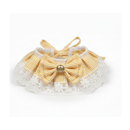 Pets Empire Fancy Adjustable Bandana For Cats (Yellow)