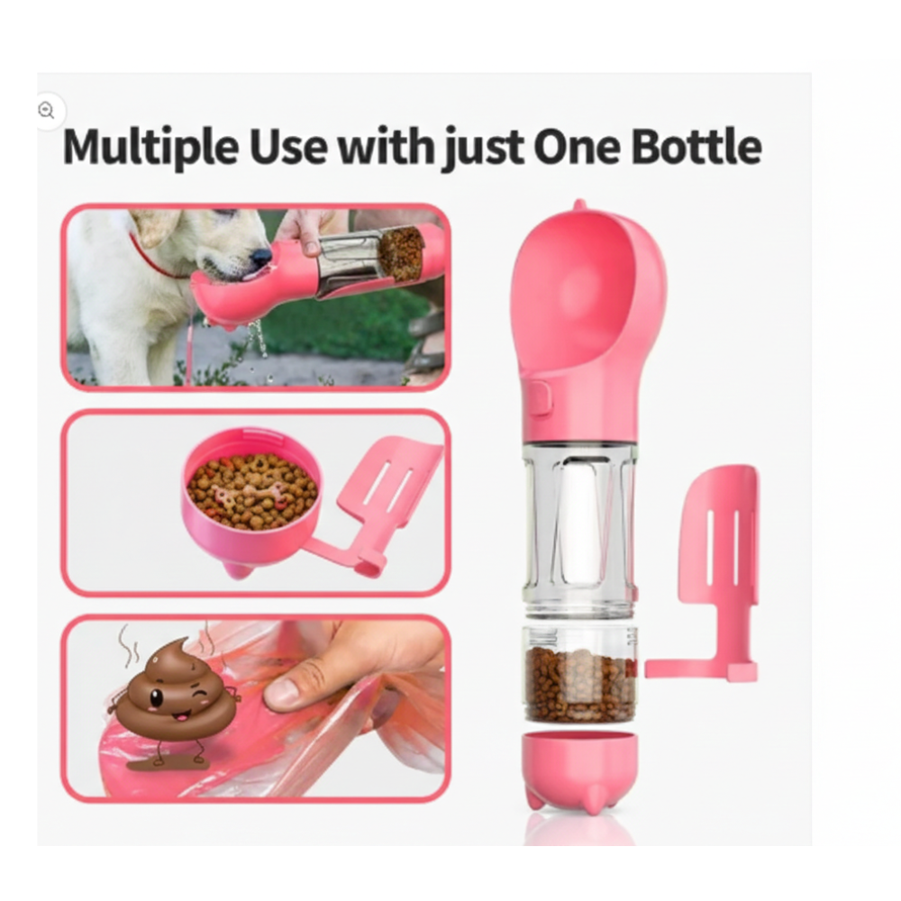 Pets Empire Multifunctional pet travel cup Portable dog water feeder (300ml)