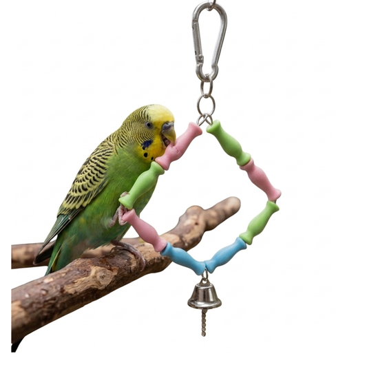 Pets Empire Colourful Hanging Toy with Bell for Birds