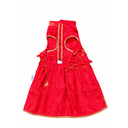 Pets Empire Lehenga Dress for Female  Dogs- Red