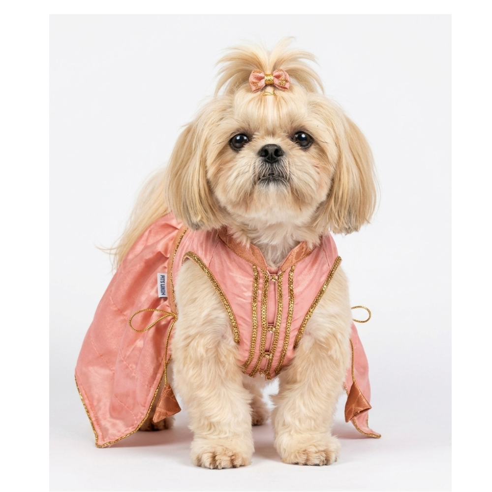 Pets Empire Lehenga Dress for Female  Dogs- Peach