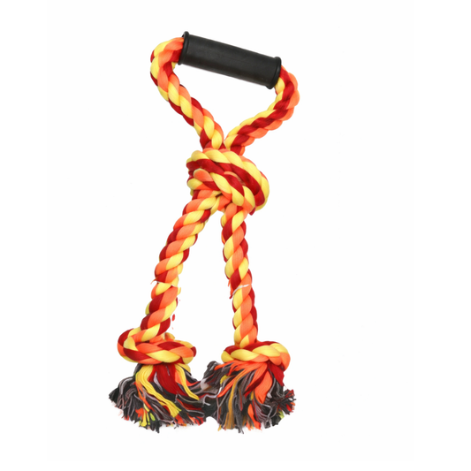 PETS EMPIRE Teeth Cleaning Natural Cotton Rope Dog Toy For Large Breed