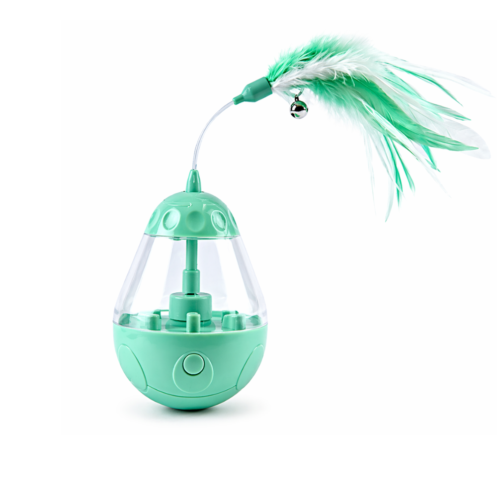 Pets Empire Cat Automatic Electric Tumbler Leakage Food Dispenser Toy (color may vary)
