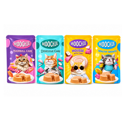 Moochie Wet Food Gravy for Cats -4 Mix Flavors (85g) (Copy)-1