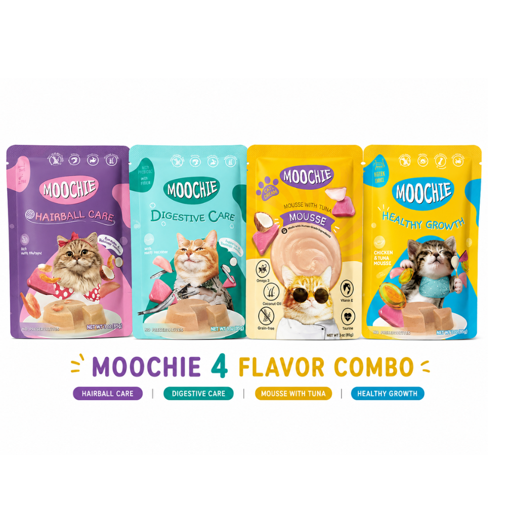 Moochie Wet Food Gravy for Cats - Assorted 4 Flavours