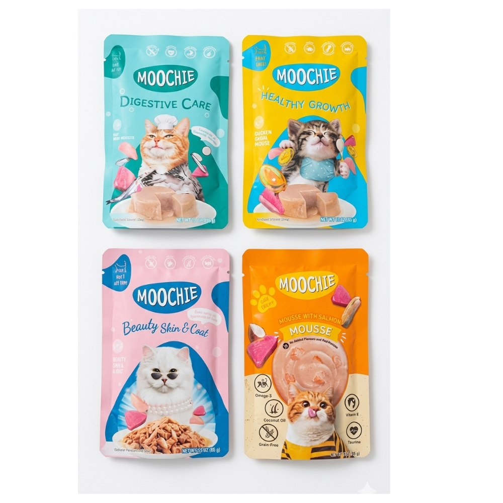 Moochie Wet Food Gravy for Cats - Assorted 4 Flavours