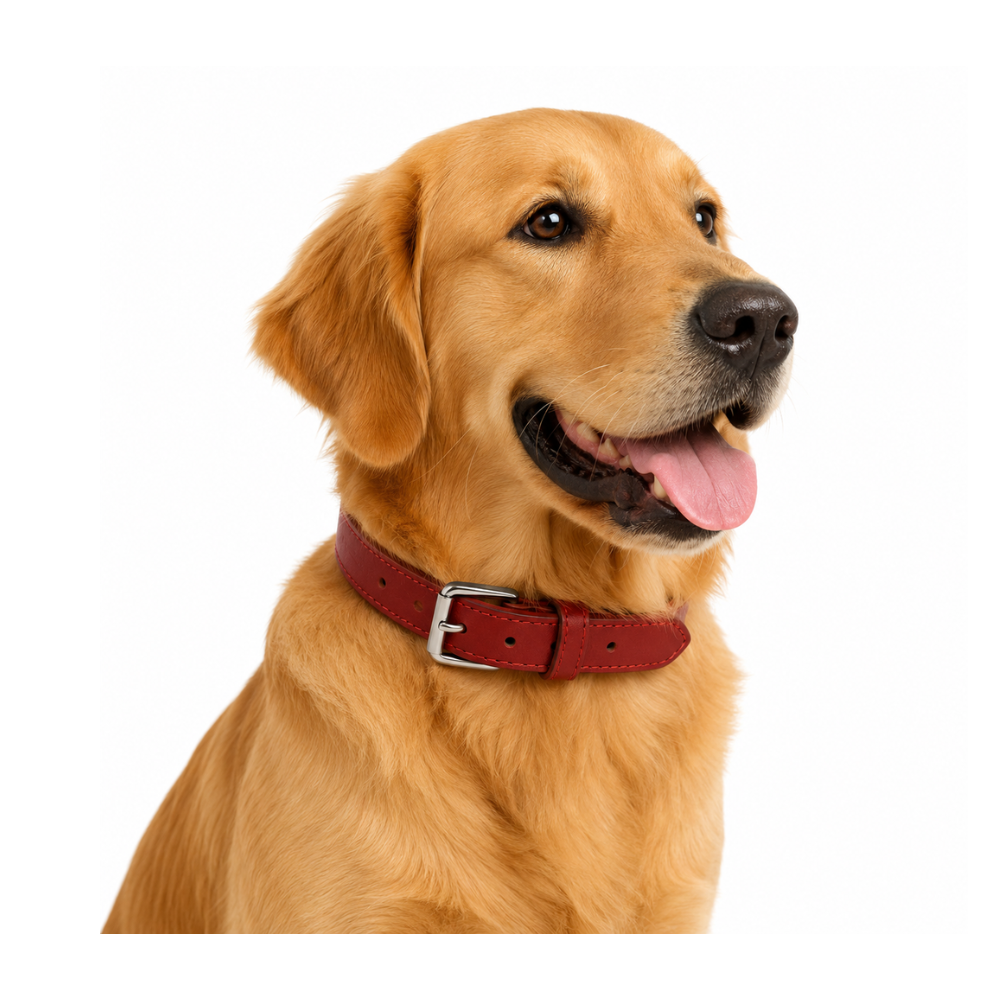 Pets Empire Genuine Leather Dog Collar – Durable & Adjustable