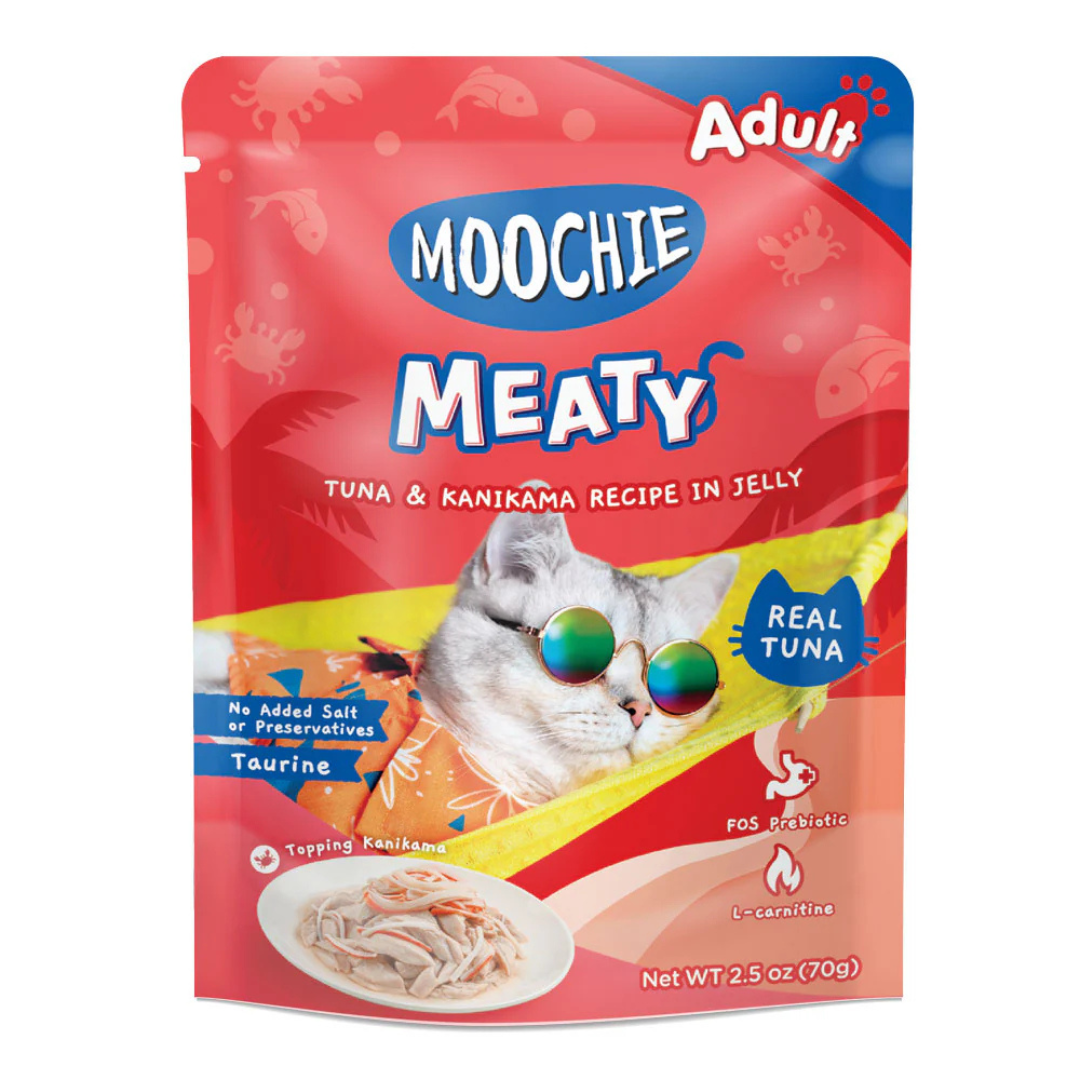 Moochie MEATY Tuna & Kanikama Recipe in Jelly for Adult Cats - 70gms