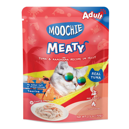 Moochie MEATY Tuna & Kanikama Recipe in Jelly for Adult Cats - 70gms