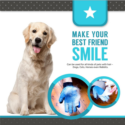 Deshedding Grooming Gloves for Pets – BOGO Offer!