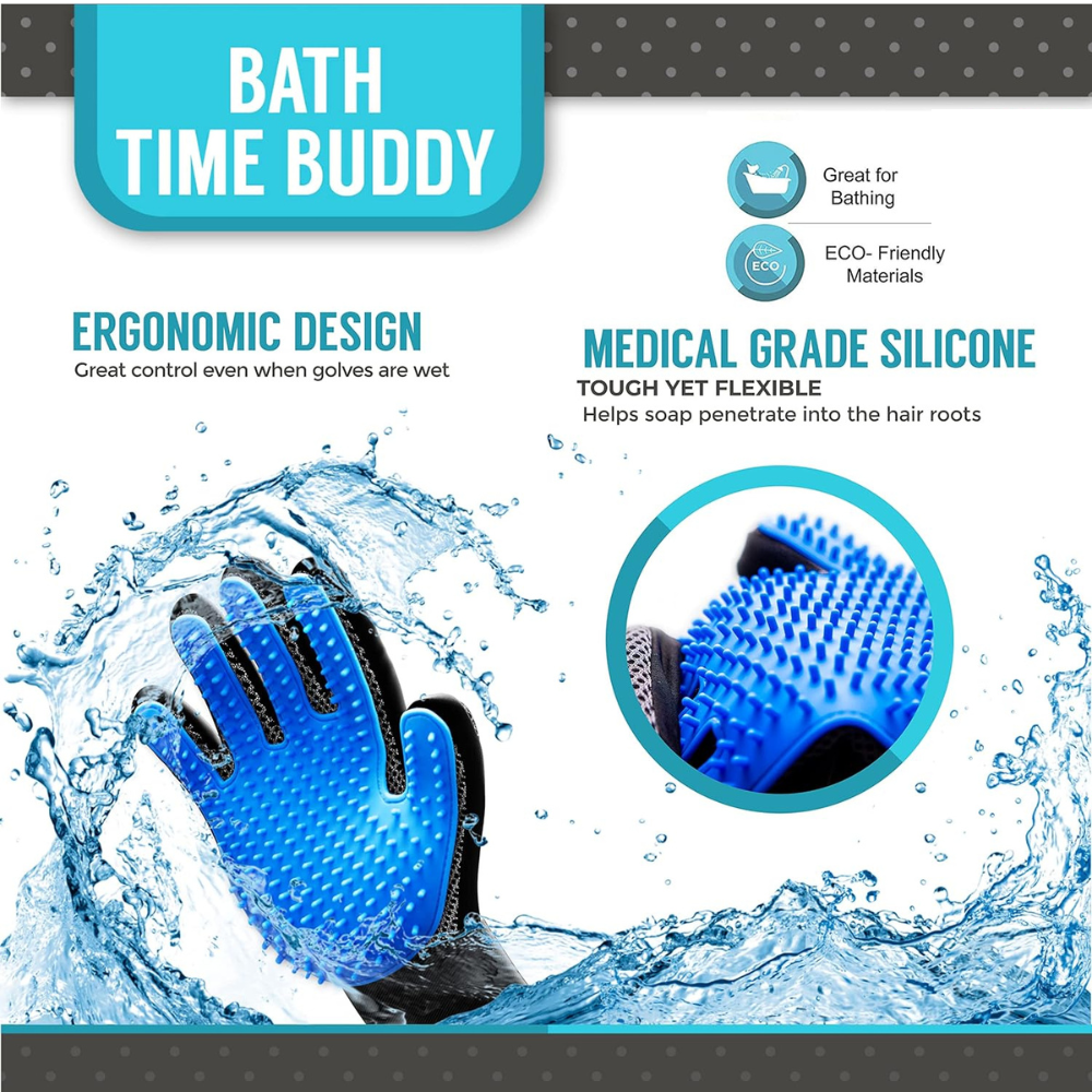 Deshedding Grooming Gloves for Pets – BOGO Offer!