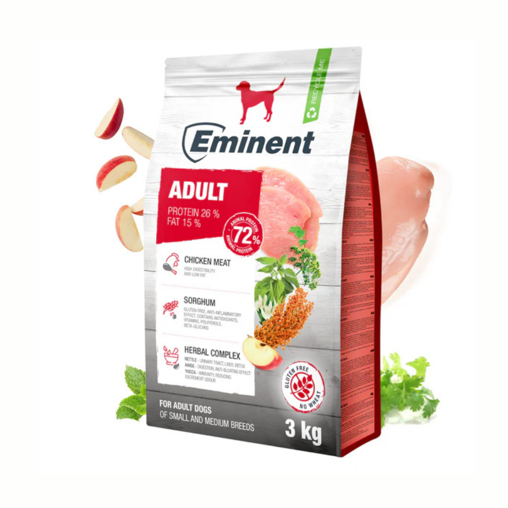 Eminent High Premium Adult Dog Dry Food-3Kg