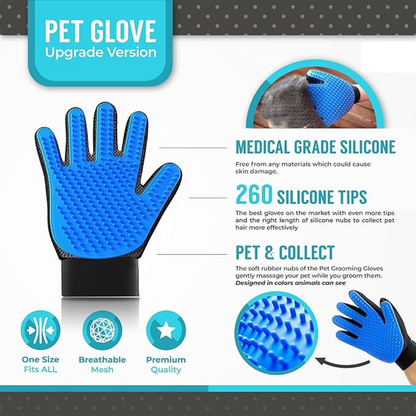 Deshedding Grooming Gloves for Pets – BOGO Offer!