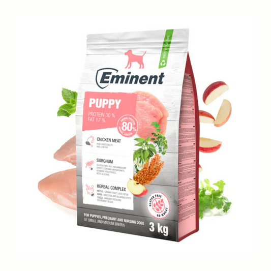 Eminent Puppy Food Dry, Chicken Flavour Granules-3kg