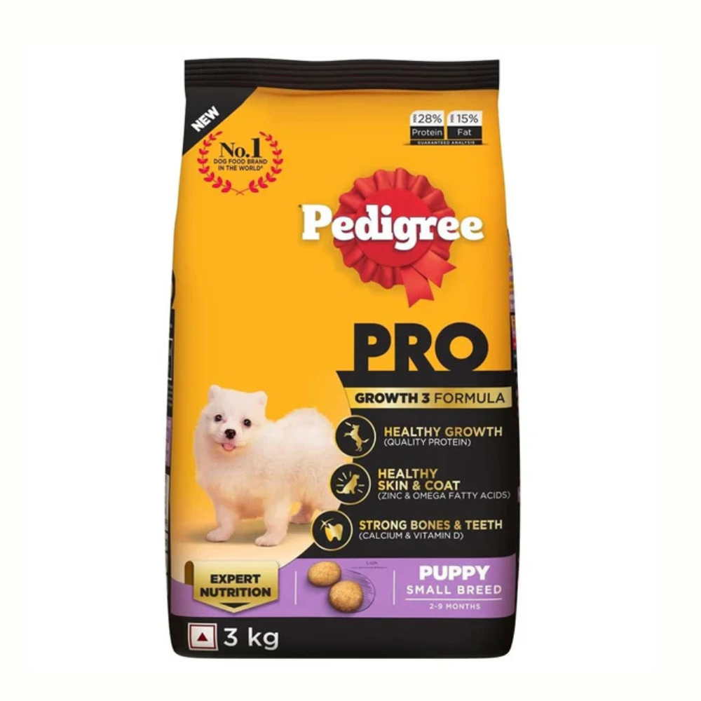 PEDIGREE PRO PUPPY SMALL BREED (2 to 9 Months) 3kg